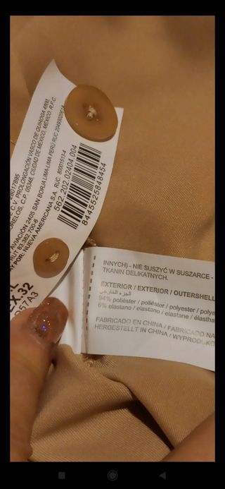 Camisa fluida color camel L