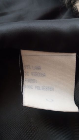traje blanco y negro. 95 % lana