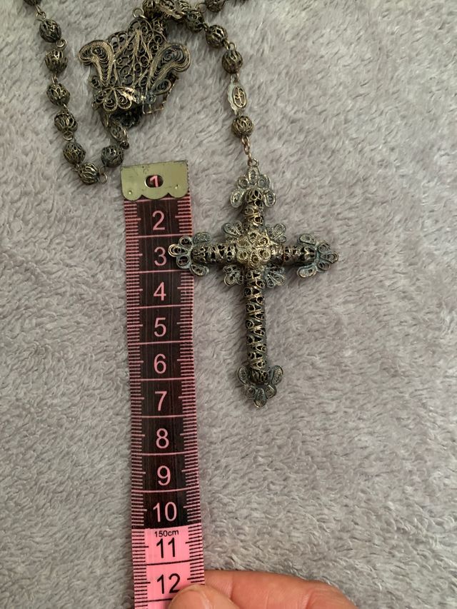 Rosario Isabelino filigrana siglo XIX