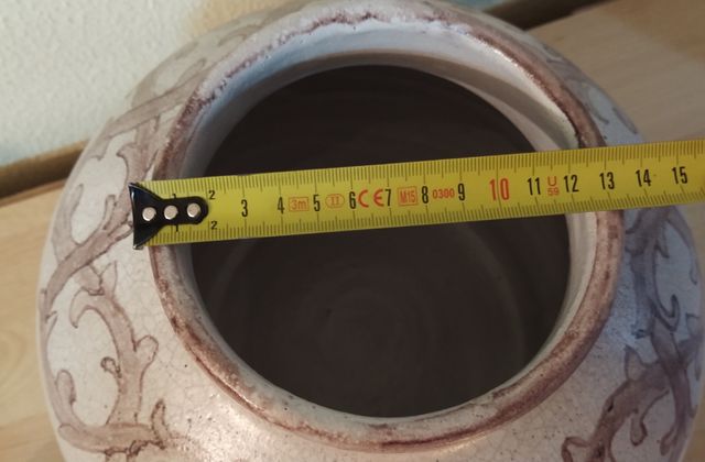 Vasija jarrón esférico