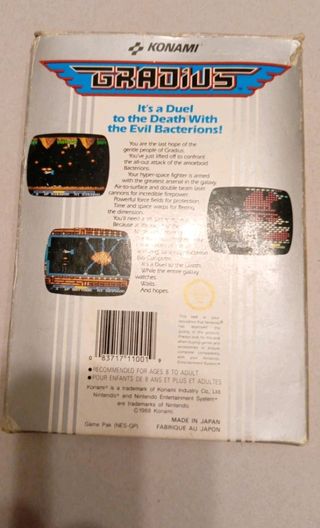 GRADIUS NINTENDO NES