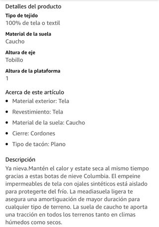 Botas de nieve Columbia