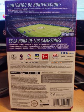 Juego FIFA 19 Nintendo switch