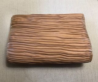 Bolso/cartera de boda y fiesta champán de raso