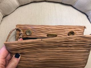 Bolso/cartera de boda y fiesta champán de raso