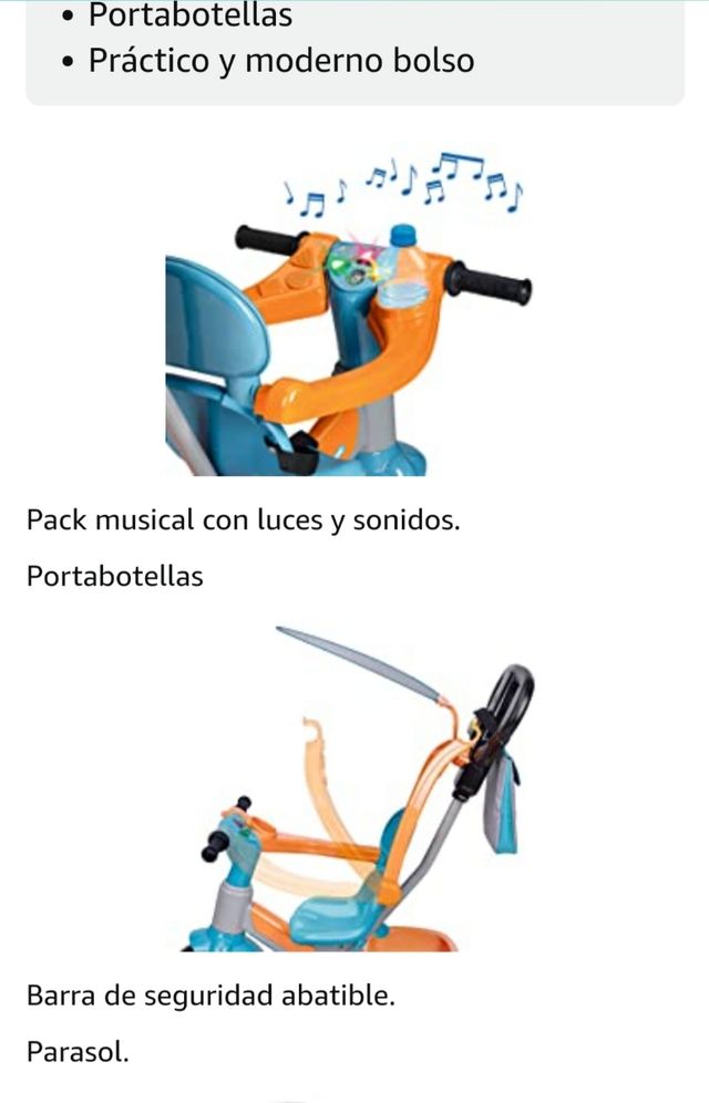 Triciclo musicale FEBER Baby Plus