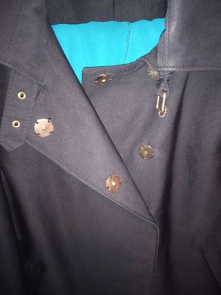 gabardina negra zara