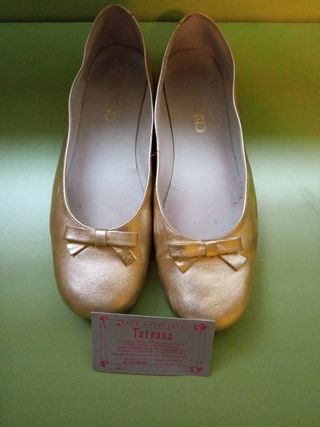 Bailarinas alta artesanía talla 40.
