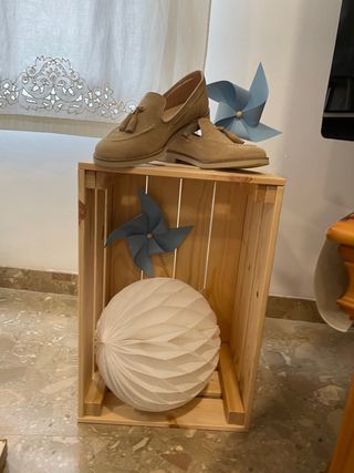 Traje comunión niño crema más zapatos