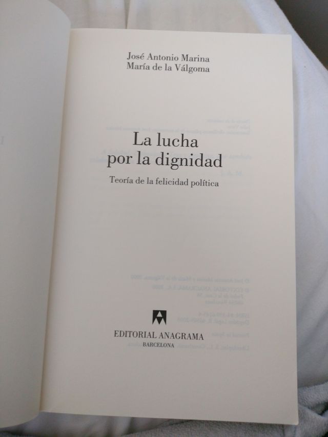 Libro La lucha por la dignidad