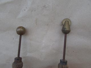 Dos herramientas antiguas guarnicionero cuero