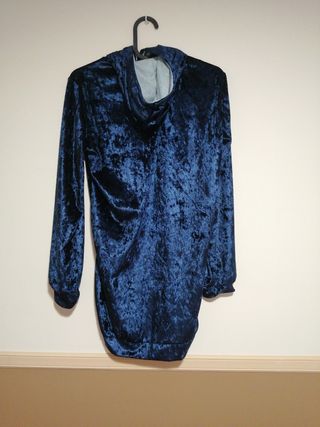 jersey sudadera azul brillante con gorro