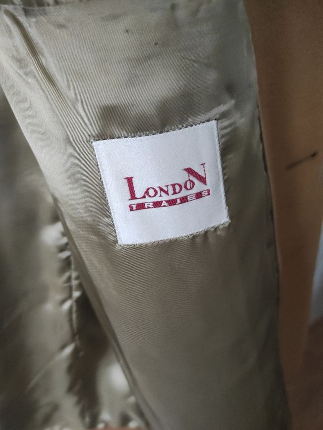 Abrigo Lana beige talla L