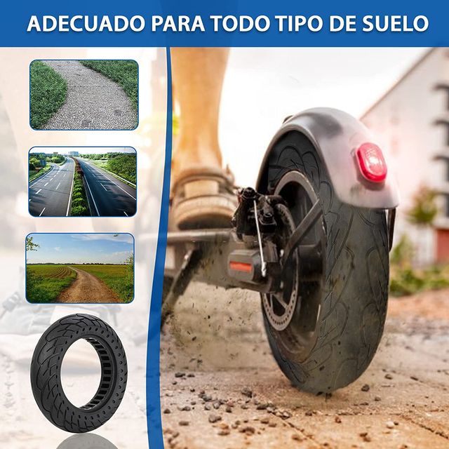 Neumático Macizo 10x2.125" ligero Xiaomi Scooter