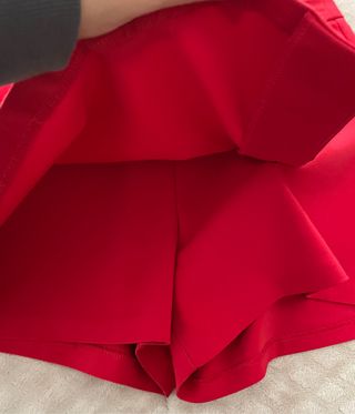 Falda pantalón roja