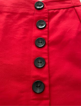 Falda pantalón roja