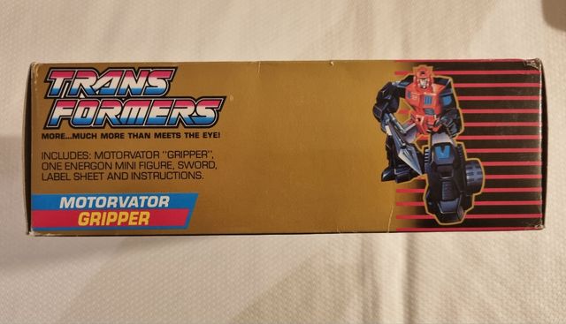 Transformers Motorvator Gripper G1 NEW OLD STOCK