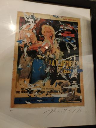 La Magnifica Preda Mimmo Rotella Marilyn Monroe 