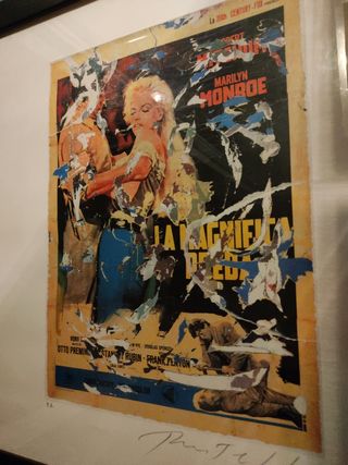 La Magnifica Preda Mimmo Rotella Marilyn Monroe 