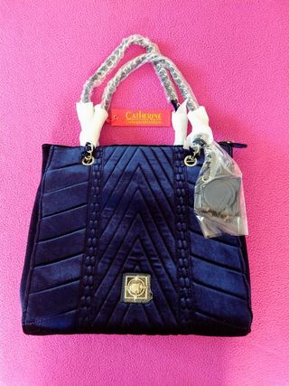 Bolso Tote de terciopelo.