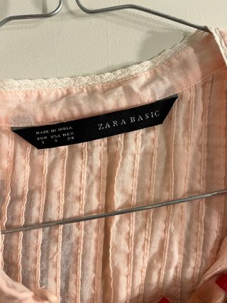 Blusa romántica rosa