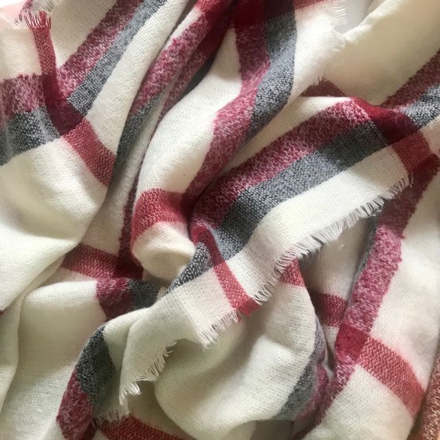 Maxi bufanda de cuadros - sin estrenar