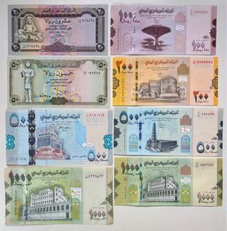Lote x 8 Billetes YEMEN Diferentes
