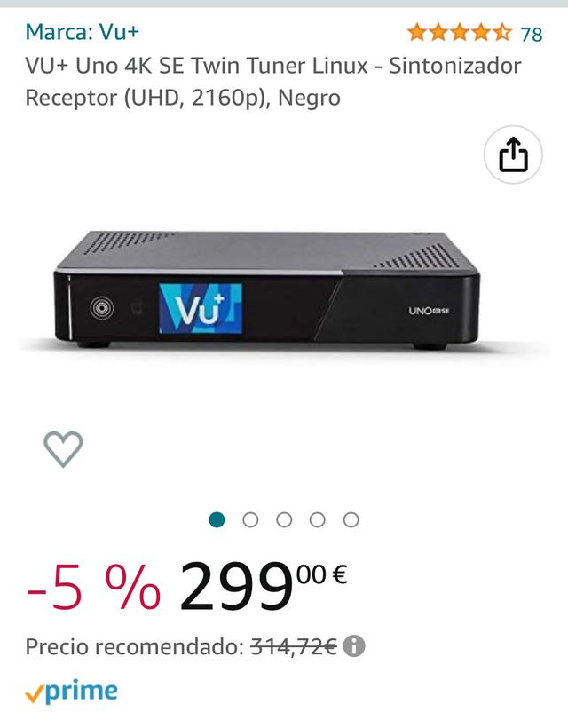 Deco VU+ Uno 4K SE Twin Tuner