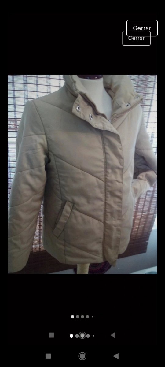 ​Anorak acolchado Zara mujer beige L