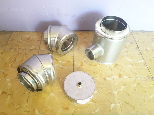 codos para tubos de extracción de humos