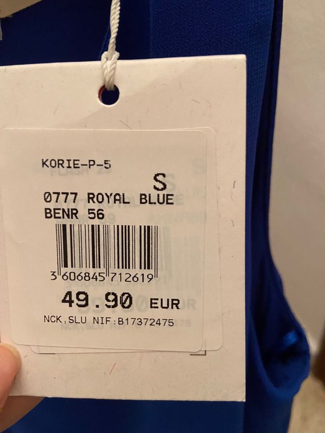 Vestido azul eléctrico NafNaf