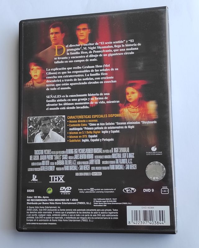 PELÍCULA SEÑALES DVD