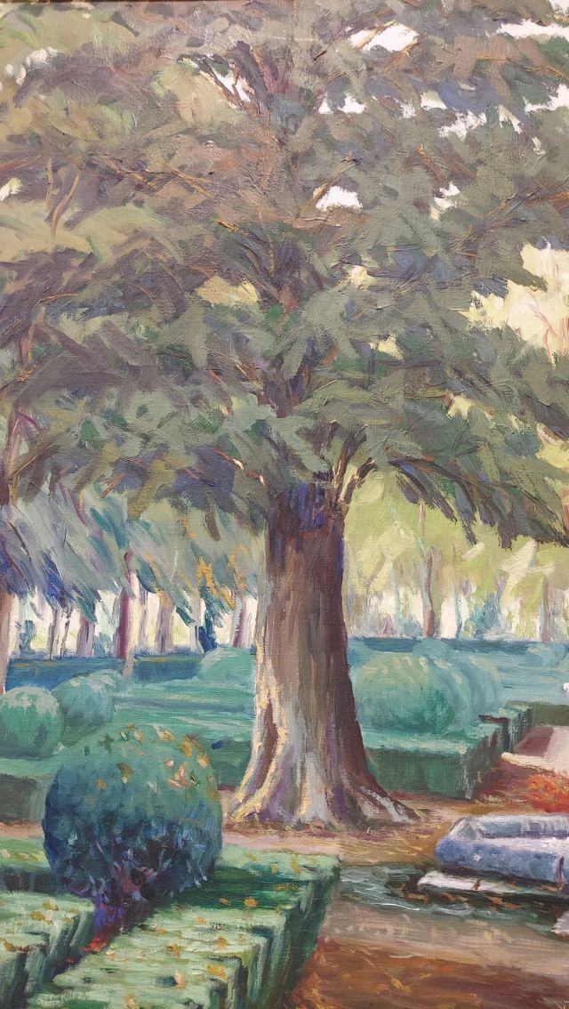 Cuadro Óleo Jardines de Aranjuez