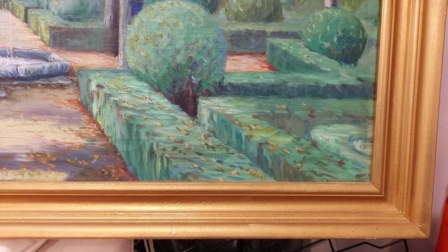 Cuadro Óleo Jardines de Aranjuez