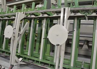 PRENSA ENCOLADORA 11,5 m 22 cilindros prensa marco