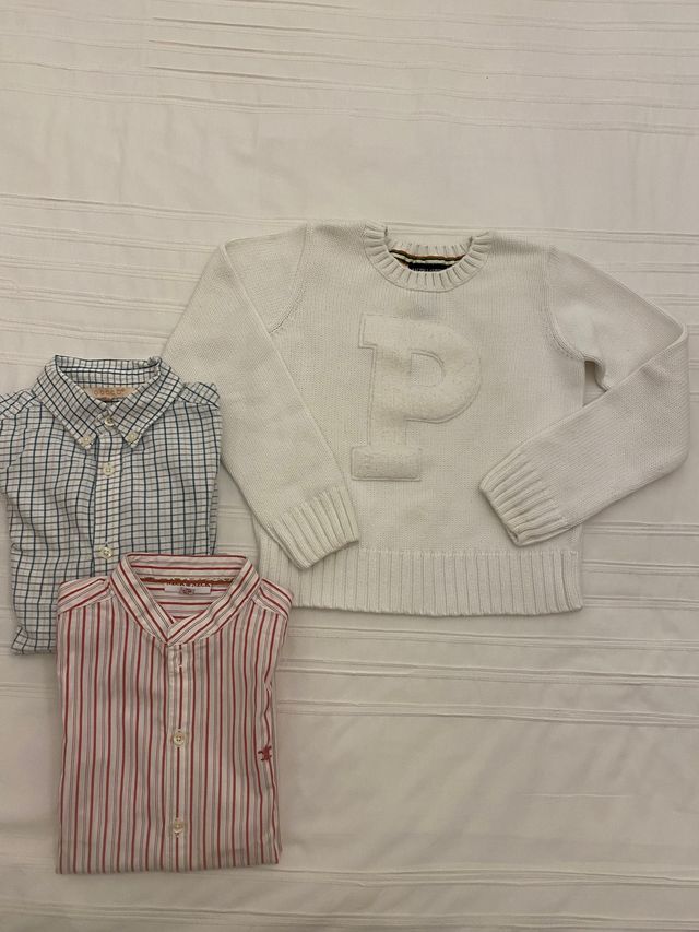 Jersey Ralph Lauren (5/6 años) +2 camisas d regalo