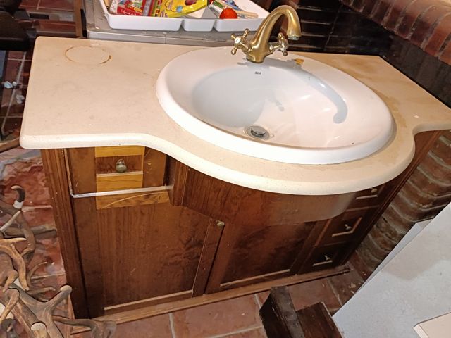 mueble baño rustico