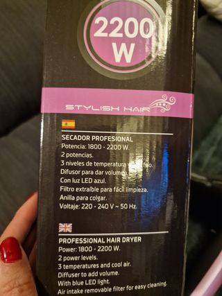 Secador Orbegonzo nuevo a estrenar 2200W!