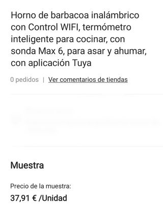 Termómetro cocción para barbacoa