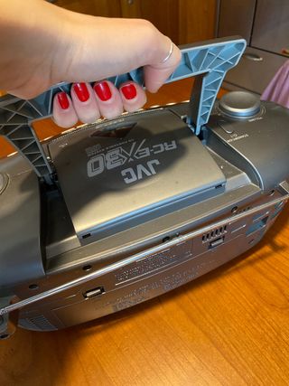 Stereo portatile JVC CD + radio + cassette