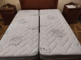 Somieres articulados, colchones y barrera de segu