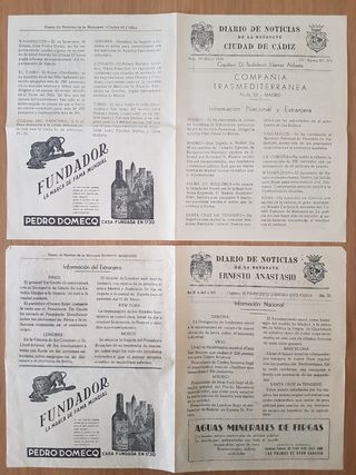 Folletos de viajes en crucero a Canarias