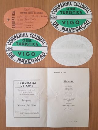 Folletos de viajes en crucero a Canarias