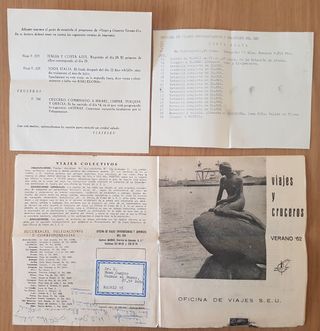 Folletos de viajes en crucero a Canarias