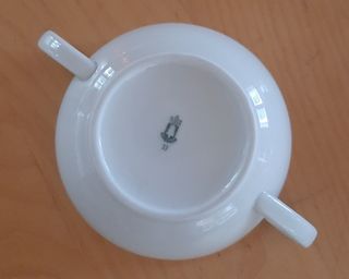 Set 3 tazze da consommè in porcellana anni 50-60