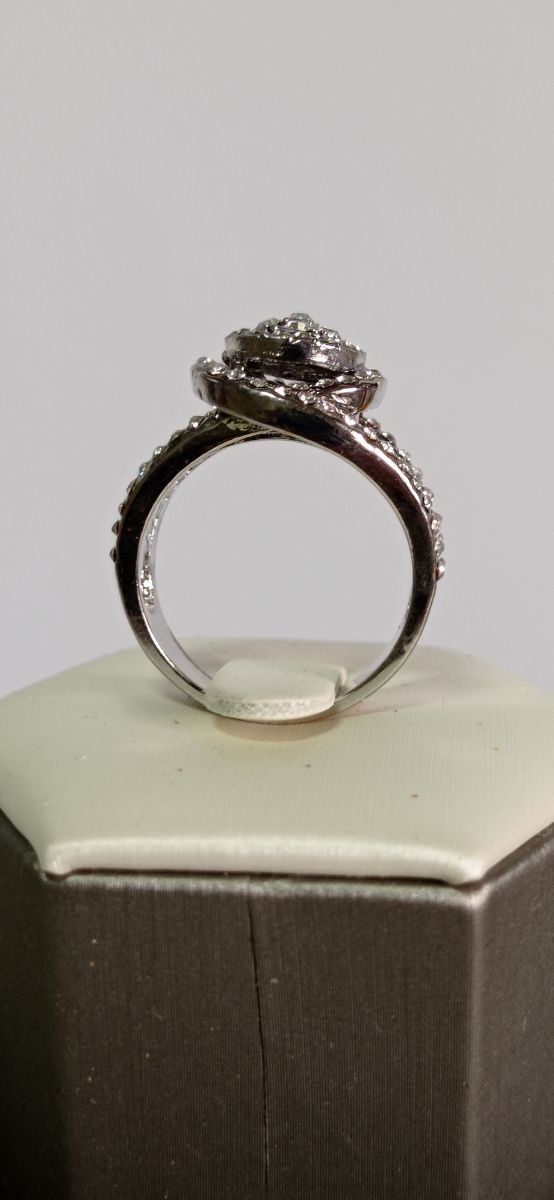 ANILLO / DE DISEÑO / CON PLATA-925 Y CIRCONITAS ¡¡