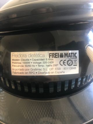 Freidora de aire "Freimatic"