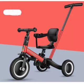 Triciclo / bicicleta convertible en color rojo
