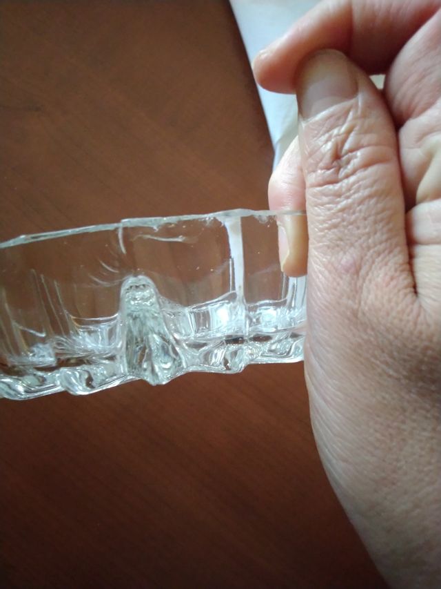 Antipastiera rotonda vintage in cristallo