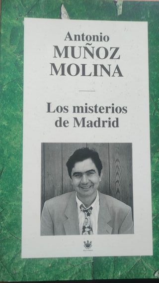 Libro"Los misterios de Madrid"Antonio Muñoz Molina